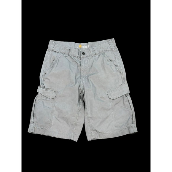 Carhartt Other - Carhartt Force Broxton Cargo Short Mens 34 Gray Relaxed Fit Ripstop Fabric